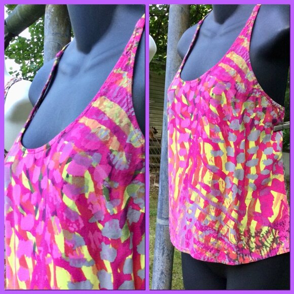 Lattice back Tank, sz M - Picture 4 of 6